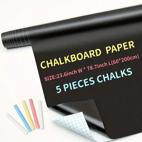 Tableau Noir Craie Mural Autocollant