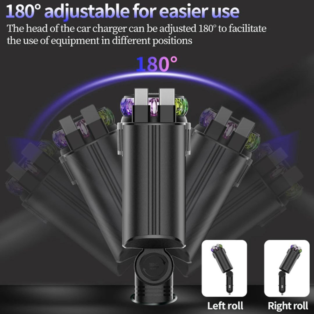 Chargeur de Voiture 5 en 1 avec Diffuseur