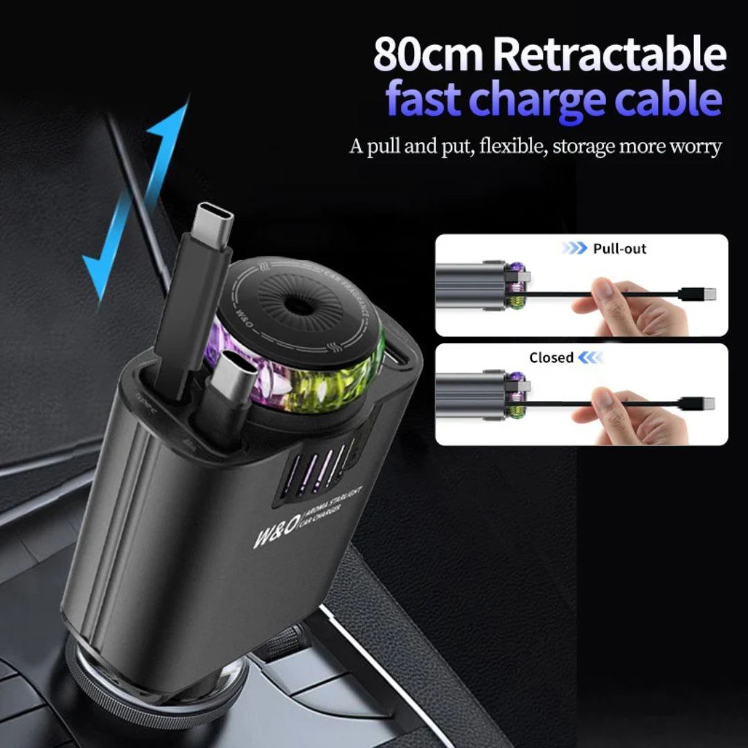 Chargeur de Voiture 5 en 1 avec Diffuseur