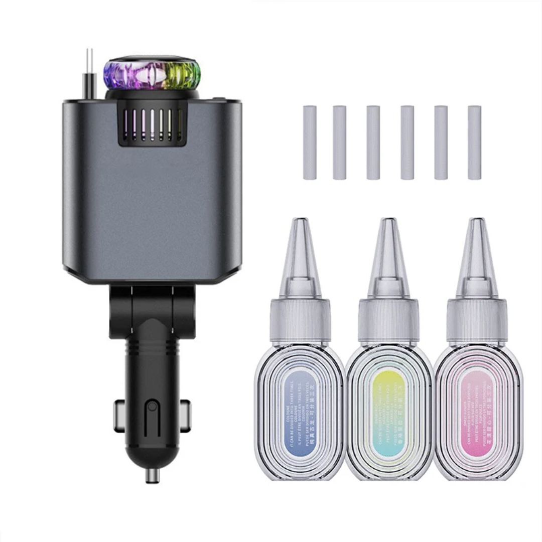 Chargeur de Voiture 5 en 1 avec Diffuseur
