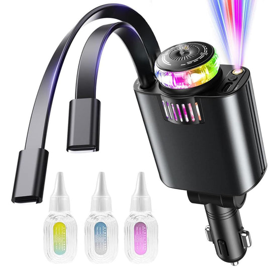Chargeur de Voiture 5 en 1 avec Diffuseur